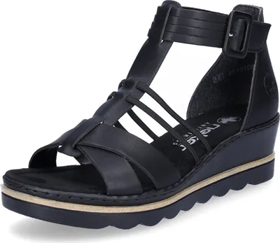 Produktbild von Rieker Damen Keilsandalette schwarz