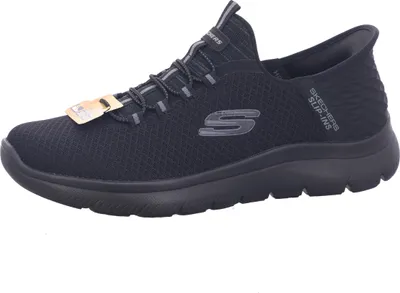 Produktbild von Skechers SUMMITS-HIGH RANGE Herren Sneaker, Schwarz, 42,5, mit Hands Free Slip-ins™, Heel Pillow™, Air-Cooled Memory Foam, maschinenwaschbar, aus Mesh, Neopren, Stoff, Synthetik, vegan, für Alltag & Sport, 3 cm Absatz (232457-BBK)