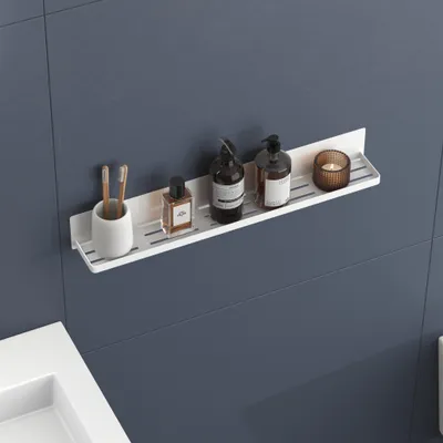 Produktbild von doporro Gewürzregal Magnetisch, Gewürz Organizer, Magnetic Küchenregal für Kühlschrank, Duschablage ohne Bohren Badezimmer Organizer Weiß Reglo-01