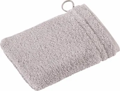 Produktbild von Vossen 116048 | Vienna Style Supersoft Waschhandschuh / 22 x 16 cm - Farbe: Light Grey - Größe: 22 x 16 cm