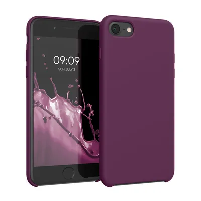 Produktbild von kwmobile Hülle kompatibel mit Apple iPhone SE (2022) / iPhone SE (2020) / iPhone 8 / iPhone 7 Hülle - Silikon Handy Case - Handyhülle weiche