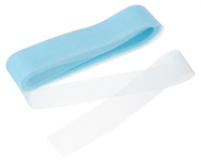 Pferdehaarband 25 Yards, 5 cm breit, Polyester, steif, hellblau