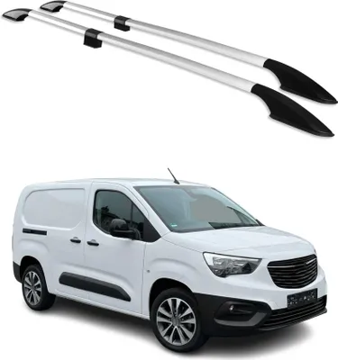 Immagine prodotto di Barre portatutto longitudinali per Opel Combo E 2019-2025 L2 in alluminio grigio