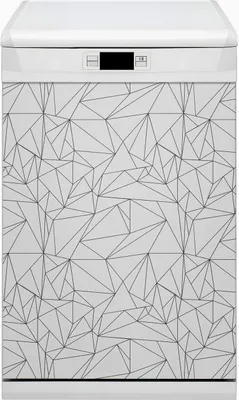 Produktbild von Magnet Folie für Geschirrspüler Küche Magnetmatte 45x80 cm  Nachbildung Geschirrspüle  - Einfache Dreiecke