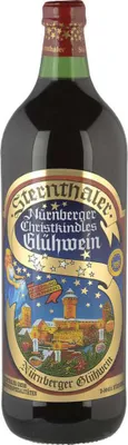A bottle of Sternthaler Nürnberger Christkindle Glühwein Spezialitäten.