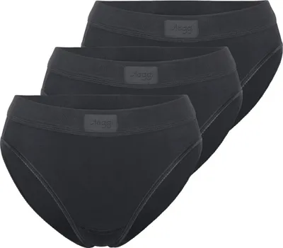 Produktbild von sloggi 3er Pack Double Comfort T Tai Slip Tai-Slip mit hohem Beinausschnitt, Aus natürlicher Baumwolle, Atmungsaktiv