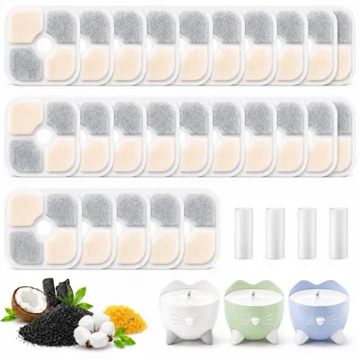 Produktbild von 25 Stück Katzenbrunnen Filter für Catit Pixi Trinkbrunnen Filter