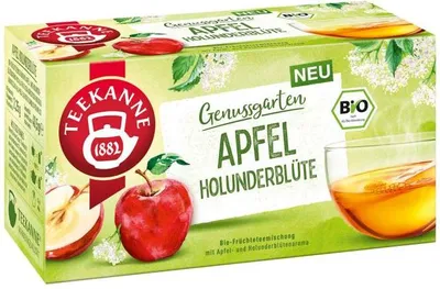 Produktbild von Teekanne Genussgarten Apfel und Holunderblüte 18x2,25g Packung 40,5g