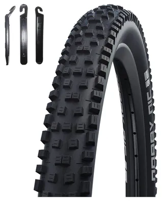 Obrázek produktu pro 1 x Pneumatika Schwalbe Nobby Nic ADDIX, 29 x 2,25 (57-622), černá, včetně páčidel na montáž pneumatik