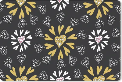 Produktbild von MuchoWow® Schreibtischunterlage Mädchen - Herz - Schnittmuster - Mädchen - Kinder - Kinder 60x40 cm - XXL Mauspad - Großes Mauspad