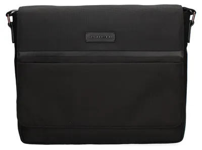 Obrázek produktu pro Momo Design, pánská kabelka přes rameno, z pravé kůže, černá, s magnetickým zapínáním
