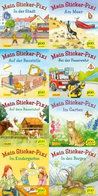 Produktbild von Pixi-8er-Set 199: Meine Sticker-Pixis (8x1 Exemplar)
