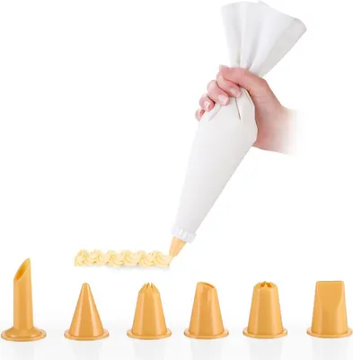 Produktbild von Tescoma Spritzbeutel DELÍCIA 35 cm, aus Leinwand, 6 Tüllen