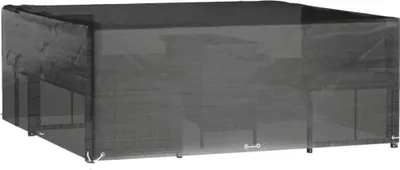 Produktbild von vidaXL Gartenmöbel-Abdeckung 16 Ösen 250x250x90 cm Quadratisch