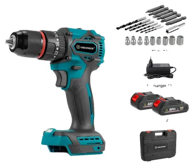 Produktbild von Akku-Schlagbohrmaschine, 480 N·m Drehmoment, 4600 U/min Geschwindigkeit, 2Batterie 1EU Stecker