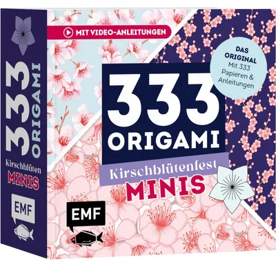 Immagine prodotto di 333 Origami Minis - Kirschblütenfest - Dein dekorativer Wendeblock zum kreativen Falten & Notieren