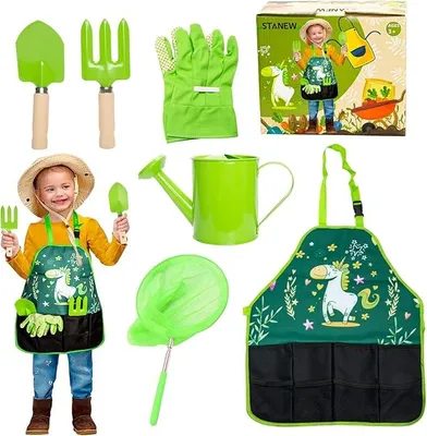 Produktbild von Garten Set für Kinder - Komplettes Gartengerät und Spielzeug für Aktivitäten im Freien