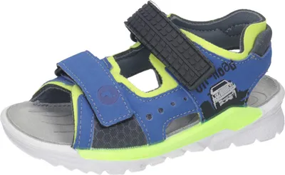 Produktbild von Ricosta Jungen Sandale 'ROAD' azur/neongelb, Kinder:30 EU