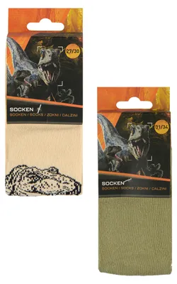 Produktbild von Jurassic World Kinder Socken Set 6 Paar, Größe:27-30