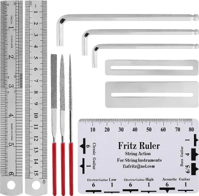 Image de Kit d'outils de réparation pour guitare, accessoires d'entretien et de nettoyage pour ukulélé acoustique électrique