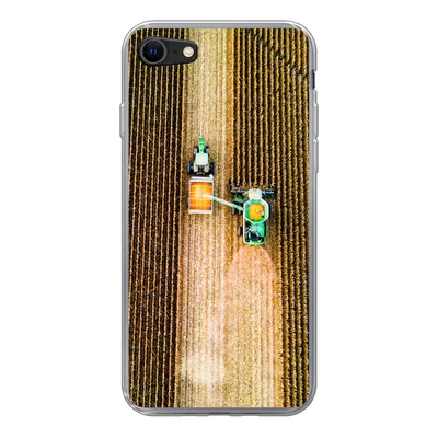 Produktbild von MuchoWow® Handyhülle Schutzhülle Hülle für iPhone 8 Traktor - Feld - Land - Bauernhof - Ernte Silikon Softcase Handy Hülle - Schutzhaube