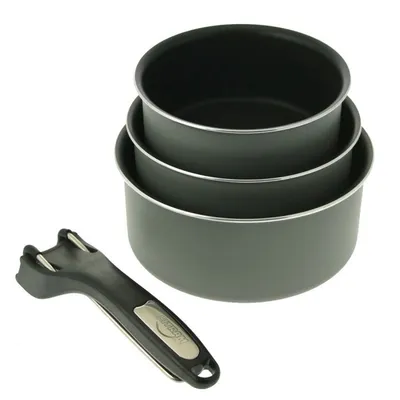 Obrázek produktu pro Sada 3 zapékacích misek SITRAM 16/18/20 cm, vhodné na všechny typy sporáků kromě indukčních + kleště