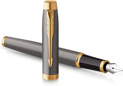 Produktbild von PARKER Füller IM G.T. Grey Core Finish M Schwarz Geschenkbox