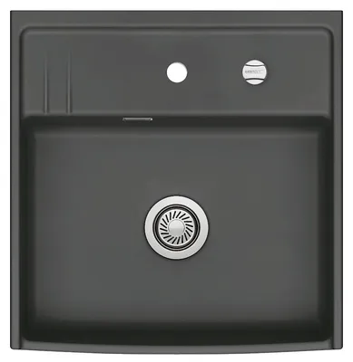 Produktbild von Elementspüle KENTRO 60 in SCHIEFER für AP-Tiefe 60 cm - Excenterbedienung / systemceram / Keramikspüle