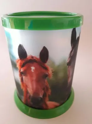 Produktbild von 3 D Stiftehalter Pferde, Utensilienbox, Aufbewahrungsbecher, Pferd Tier Tiere, Stifte