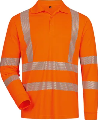 Productafbeelding van HARLINGEN UV-beschermend en waarschuwingskleding langarm polo, maat S (46/48)