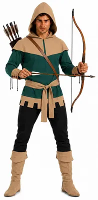 Produktbild von Fun Shack Robin Kostüm Herren, Bogenschütze Mittelalter Kleidung, Perfekt für Karneval und Halloween, XL