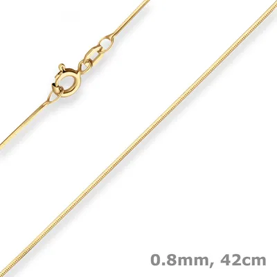 0-8mm-Schlangenkette-diamantiert-aus-375-Gelbgold-42cm