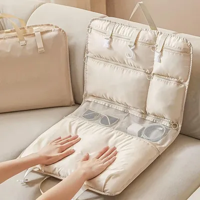 Produktbild von STUNQ® 7-in-1 Reisetasche für Geschäftsreisen, tragbare Handtasche für Kleidung, faltbare hängende Aufbewahrungstasche für