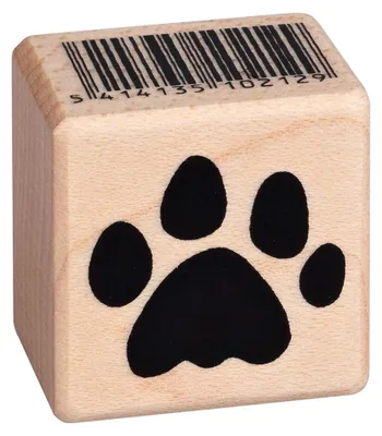 Productafbeelding van Stempel met pootafdruk voor katten, 2,6 x 2,6 cm