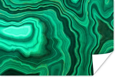 Produktbild von MuchoWow® Poster Geode - Grün - Achat - Steine 120x80 cm - Bilder