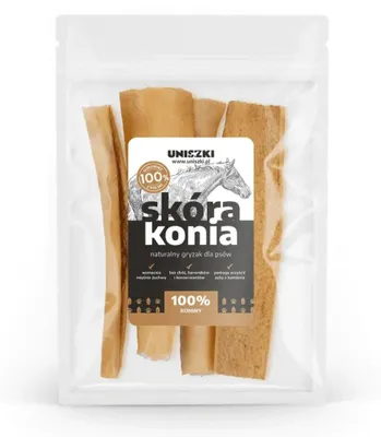 Produktbild von UNISZKI Pferdehaut - Leckerli für Hunde - 100g