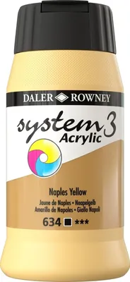 Produktbild von Daler Rowney System3 Acrylfarbe Naples Yellow 500 ml 1 Stck