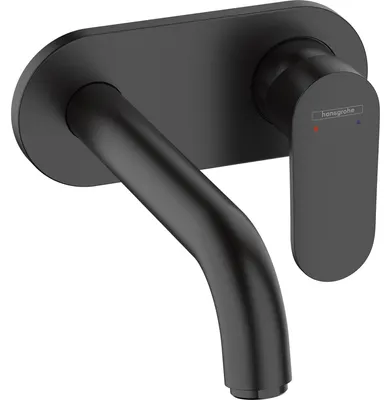 Zdjęcie produktu dla Hansgrohe 2-otworowa podtynkowa bateria umywalkowa Vernis Blend F-Set czarny matowy, 71576670