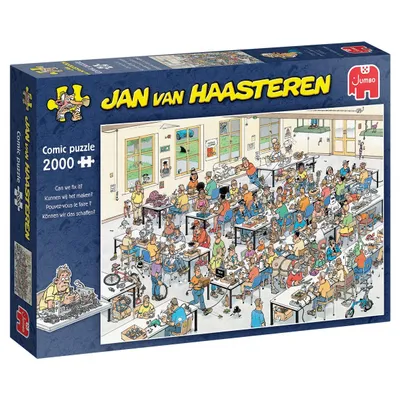 Produktbild von Jan van Haasteren - Können wir das schaffen? (2000 Teile), 2000 Stück(e), Humor, 15 Jahr(e)