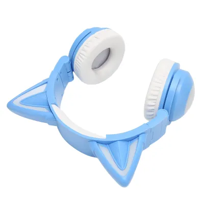 Produktbild von Katzenohr-Kopfhörer, Katzenohr-Bluetooth-Kopfhörer, LED-Katzenohr-Kopfhörer, Stereo-Katzenohr-Kopfhörer, niedliche Kinder-Kopfhörer, Kinder-Bluetooth-Kopfhörer