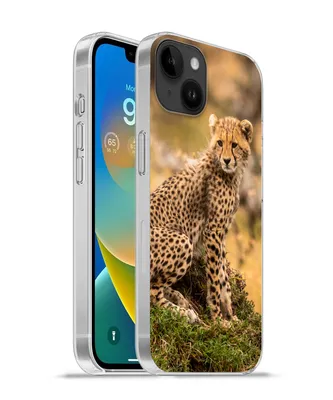 Produktbild von MuchoWow® Handyhülle Schutzhülle Hülle für Apple iPhone 14 Plus - Soft case Leopard - Wald - Tier Silikon Softcase Handy Hülle - Abbildung