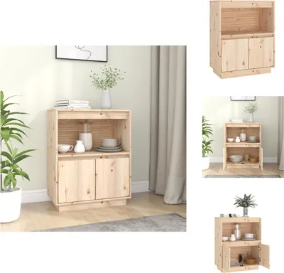 Produktbild von vidaXL Sideboard 60x34x75 cm Massivholz Kiefer -  Sideboards
