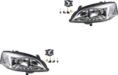 Immagine prodotto di Johns, Set di fari Osram Night Breaker Laser adatto per Opel Astra G +fog+le. 8200074008 6202E1 00006202E1 6710027 0000620639 620639 0000620