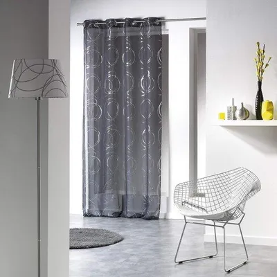 Image de Nappe en polyester gris 140 x 240 cm, robuste et élégante