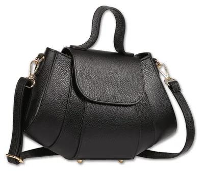 Produktbild von Toscanto Damen Schultertasche Leder Tasche schwarz D2OTT863SS1