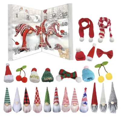 Produktbild von Wichtel Adventskalender Sammelbare Figuren Kaminschmuck Perfekte Geschenkidee B