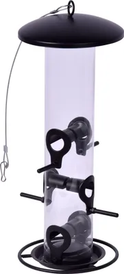 Produktbild von dobar Futterspender mit Acrylglasröhre, Futtersäule mit Anflugring