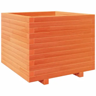 Obrázek produktu pro vidaXL květináč vosk hnědý 60x60x49,5 cm masivní borovicové dřevo