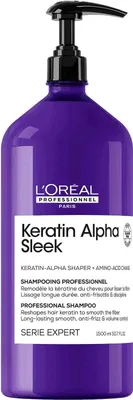 Produktbild von L'Oréal Professionnel Keratin Alpha Sleek Shampoo 1500 ml