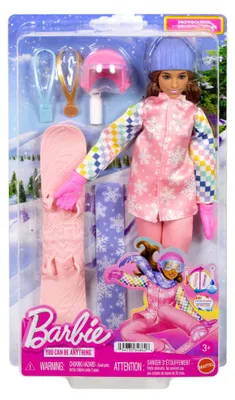 Produktbild von Mattel Barbie Snowboarderin Spielset